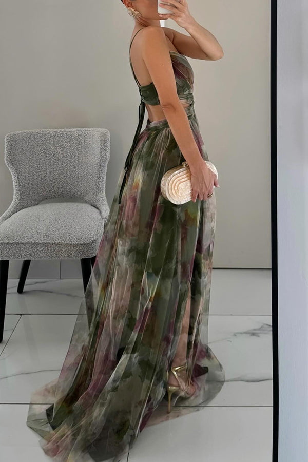 GISELLA | Vestido largo de gasa