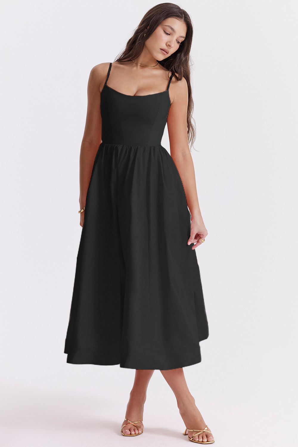 ESTRELLA | Elegante vestido midi de verano tipo corsé