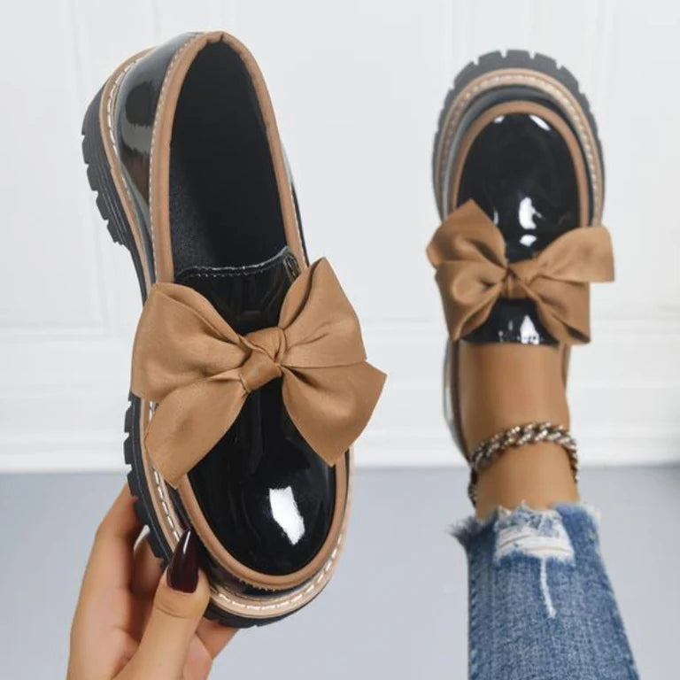 Mocasines Bowknot brillantes