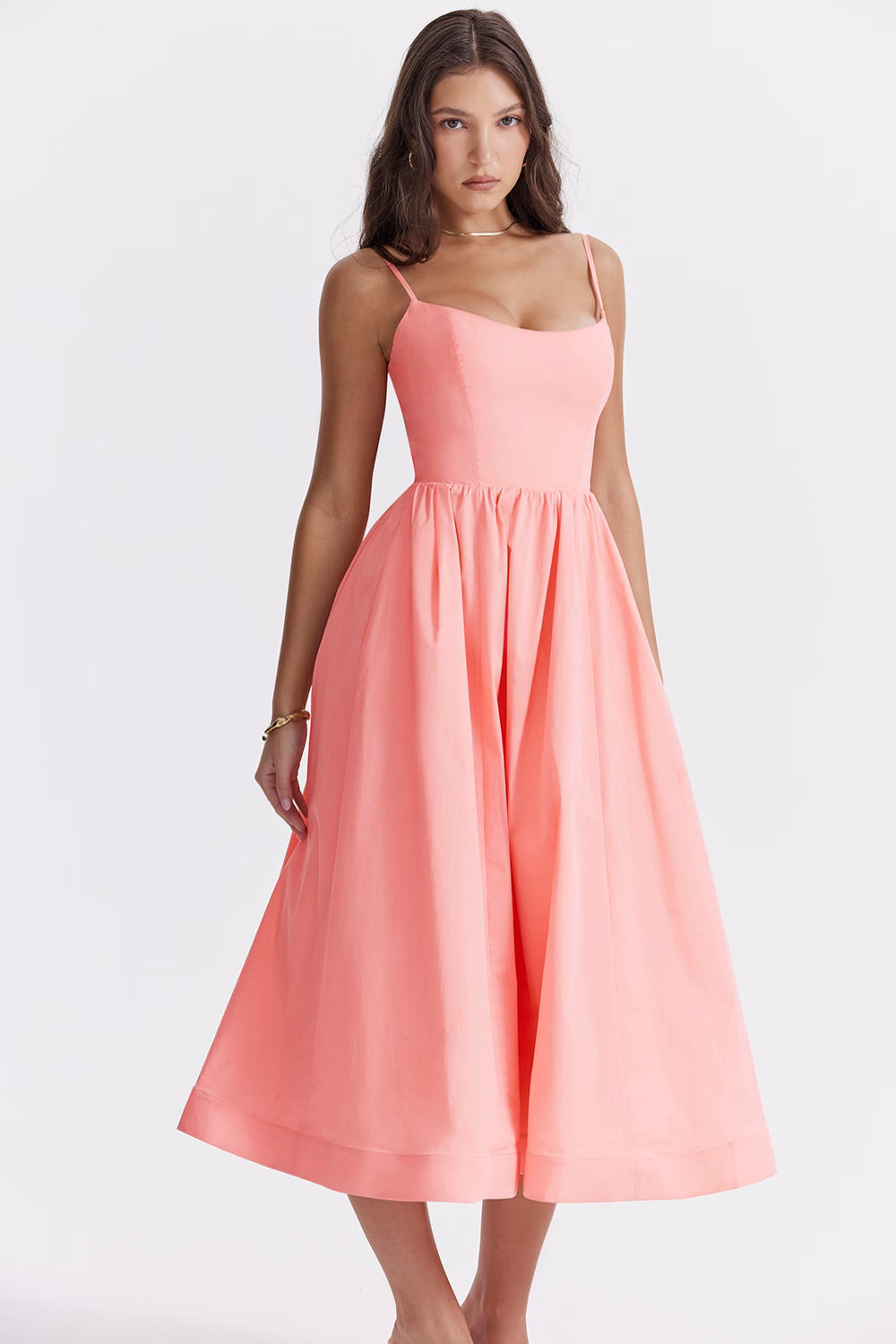 ESTRELLA | Elegante vestido midi de verano tipo corsé