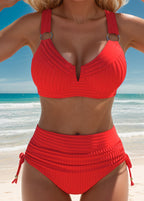 CONJUNTO DE BIKINI CON CINTURA ALTA LUNA