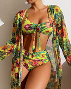 BIKINI CON FALDA DE FLORES GLENDA