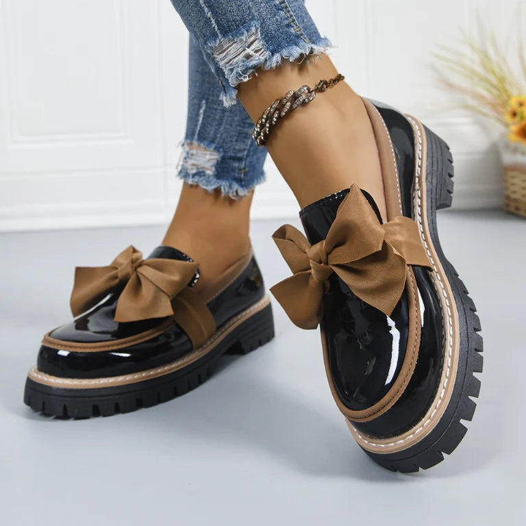 Mocasines Bowknot brillantes