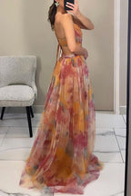 GISELLA | Vestido largo de gasa