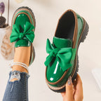 Mocasines Bowknot brillantes