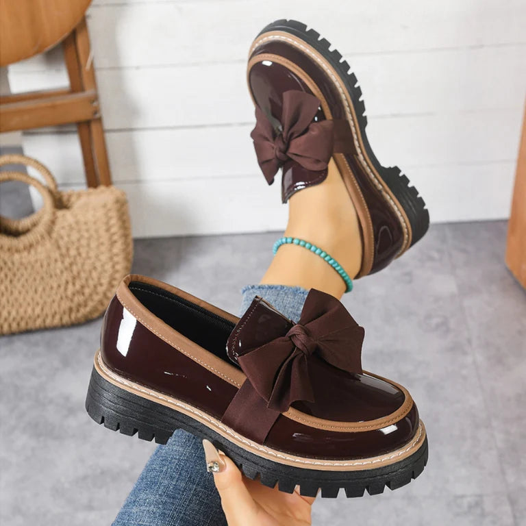 Mocasines Bowknot brillantes
