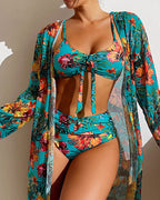 BIKINI CON FALDA DE FLORES GLENDA