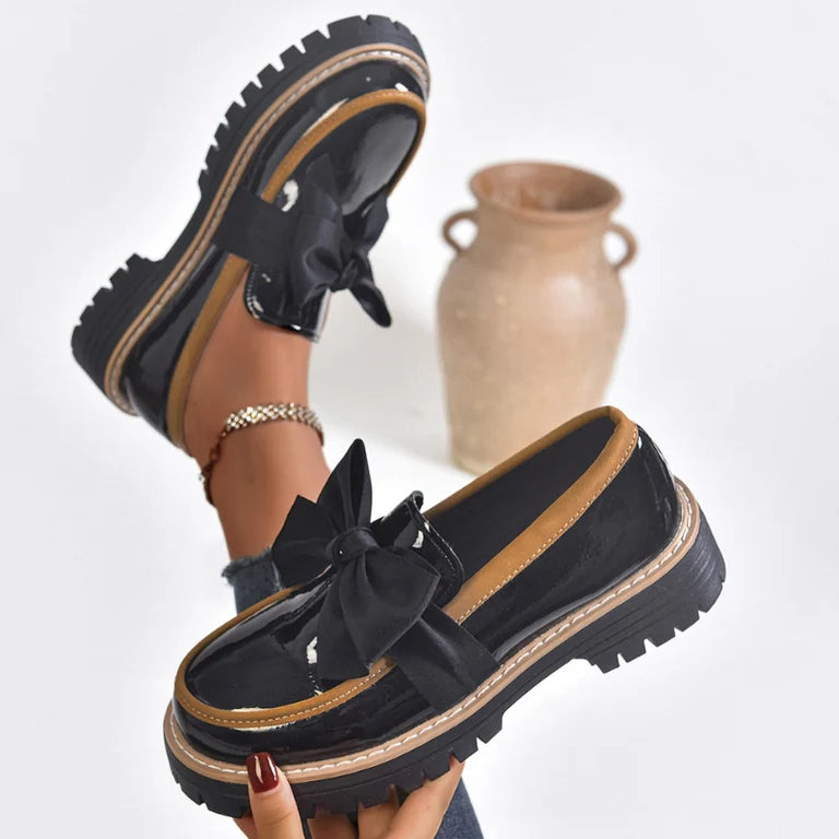 Mocasines Bowknot brillantes