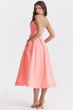 ESTRELLA | Elegante vestido midi de verano tipo corsé