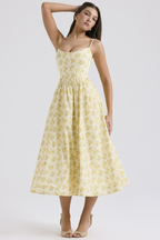ESTRELLA | Elegante vestido midi de verano tipo corsé