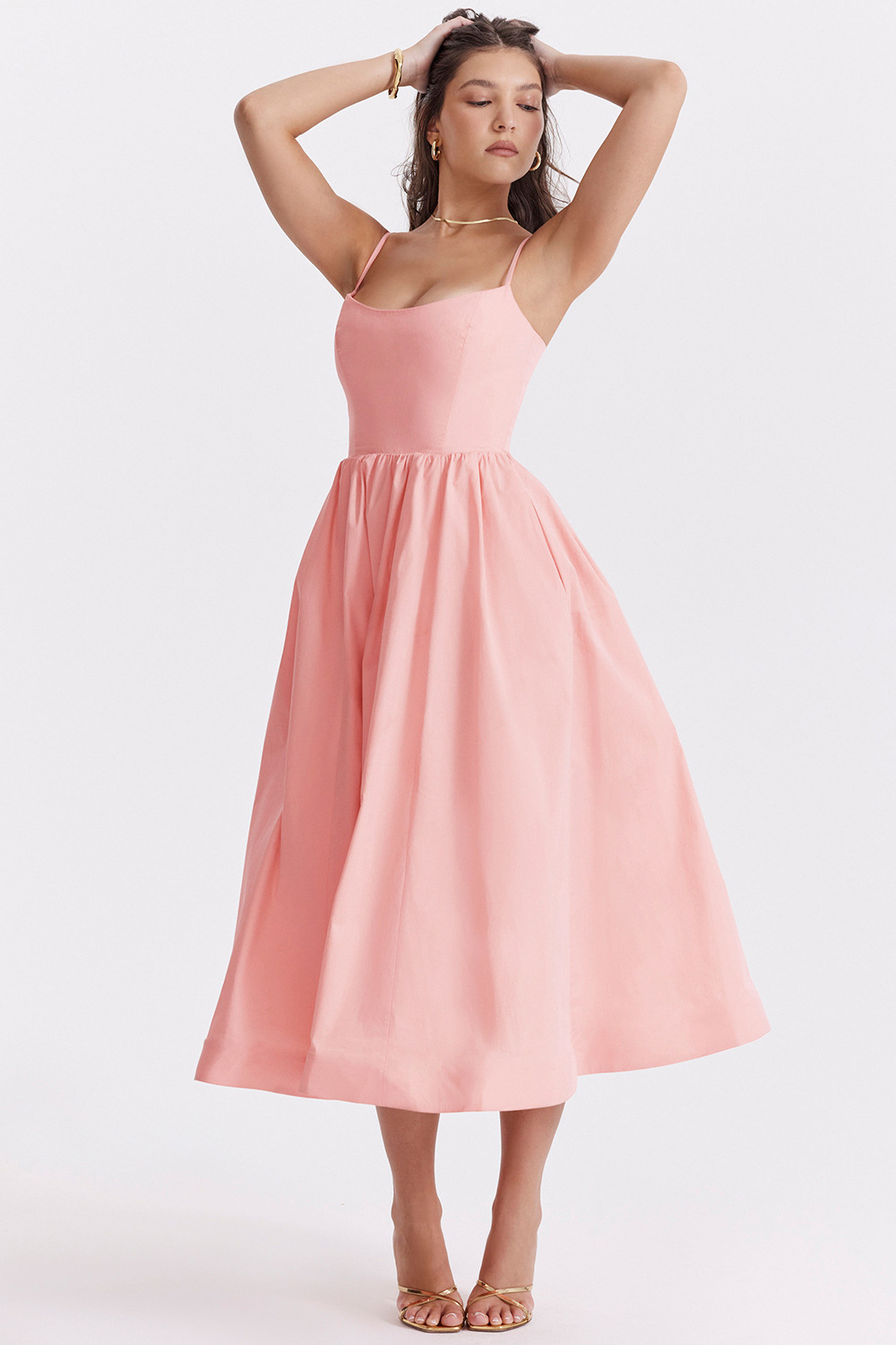 ESTRELLA | Elegante vestido midi de verano tipo corsé
