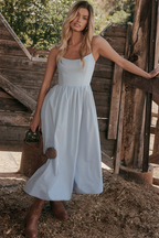ESTRELLA | Elegante vestido midi de verano tipo corsé