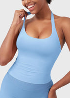 CAMISETA SPORT SIN MANGAS CON CUELLO HALTER