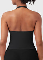 CAMISETA SPORT SIN MANGAS CON CUELLO HALTER