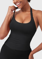 CAMISETA SPORT SIN MANGAS CON CUELLO HALTER