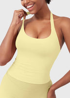 CAMISETA SPORT SIN MANGAS CON CUELLO HALTER