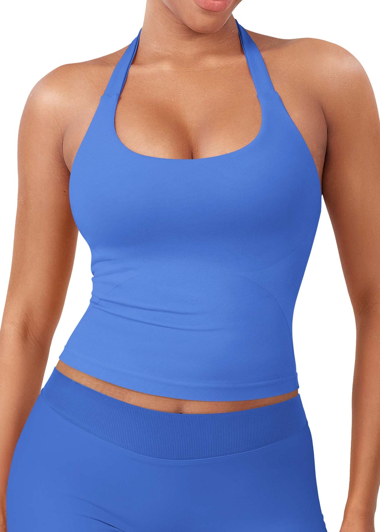 CAMISETA SPORT SIN MANGAS CON CUELLO HALTER