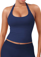CAMISETA SPORT SIN MANGAS CON CUELLO HALTER