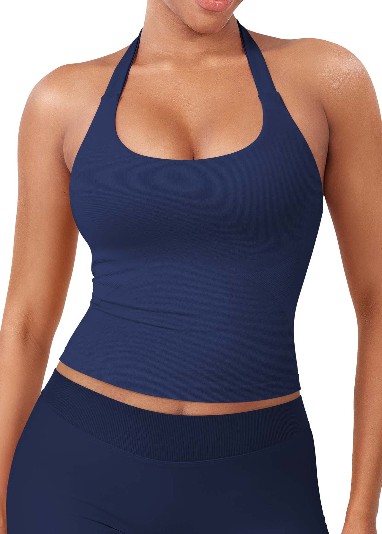 CAMISETA SPORT SIN MANGAS CON CUELLO HALTER