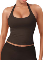 CAMISETA SPORT SIN MANGAS CON CUELLO HALTER