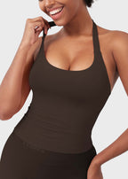 CAMISETA SPORT SIN MANGAS CON CUELLO HALTER