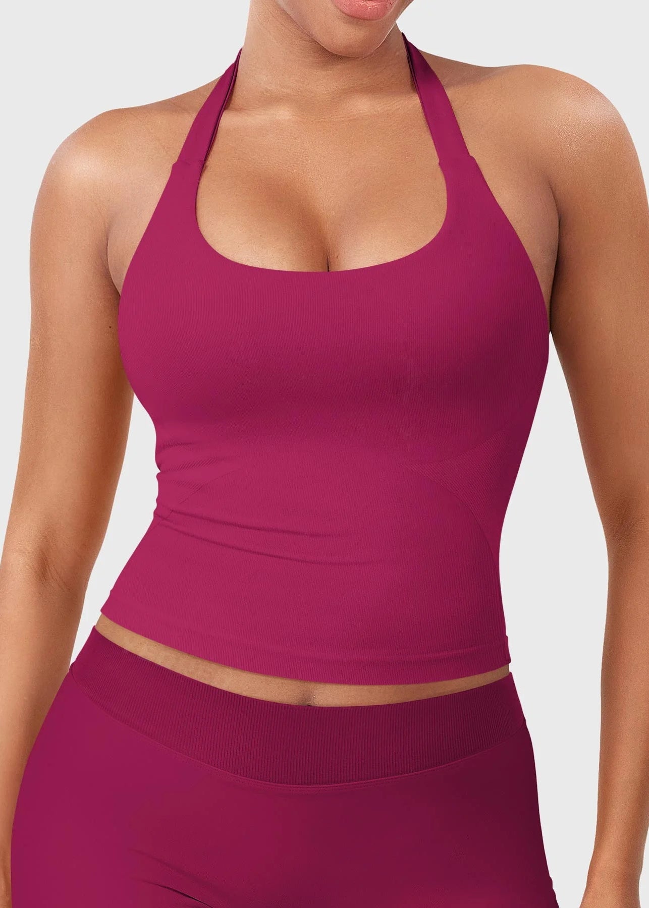 CAMISETA SPORT SIN MANGAS CON CUELLO HALTER