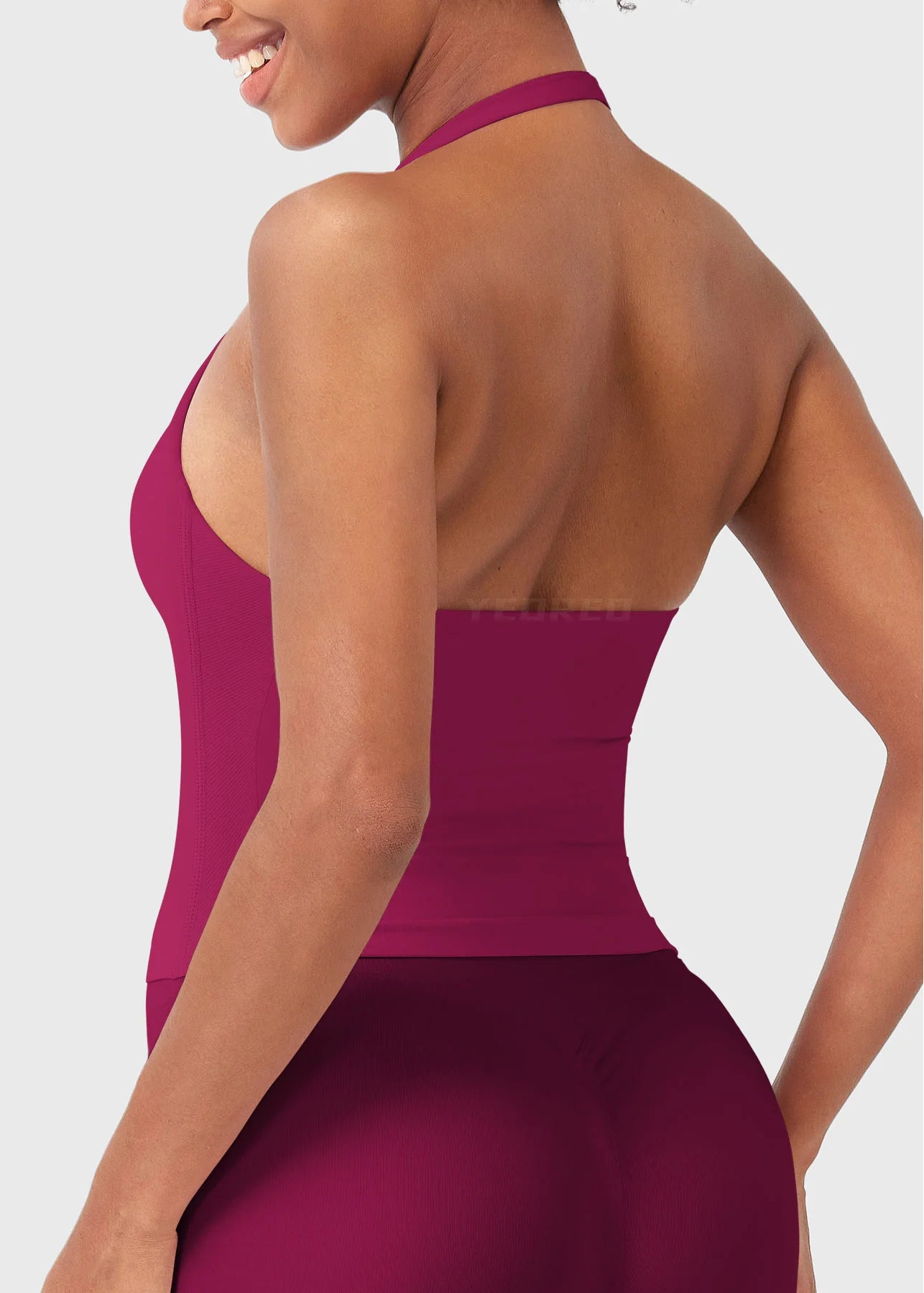 CAMISETA SPORT SIN MANGAS CON CUELLO HALTER