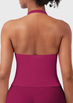 CAMISETA SPORT SIN MANGAS CON CUELLO HALTER