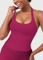 CAMISETA SPORT SIN MANGAS CON CUELLO HALTER