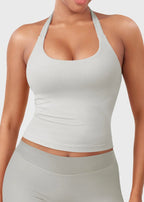 CAMISETA SPORT SIN MANGAS CON CUELLO HALTER