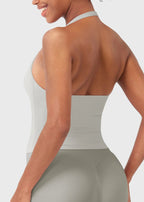 CAMISETA SPORT SIN MANGAS CON CUELLO HALTER