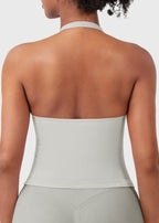 CAMISETA SPORT SIN MANGAS CON CUELLO HALTER