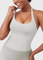 CAMISETA SPORT SIN MANGAS CON CUELLO HALTER