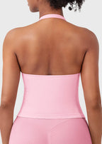 CAMISETA SPORT SIN MANGAS CON CUELLO HALTER