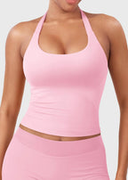 CAMISETA SPORT SIN MANGAS CON CUELLO HALTER