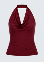 TOP SIN MANGAS CON CUELLO HALTER