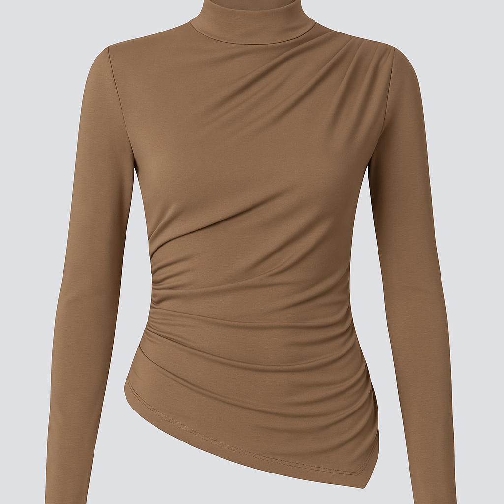 TOP DE CUELLO ALTO AJUSTADO