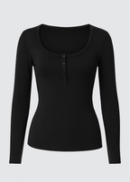 CAMISETA CON BOTONES PARA MUJER