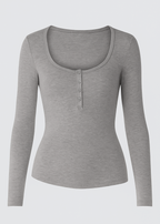 CAMISETA CON BOTONES PARA MUJER