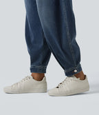 JOGGERS BALLOON DENIM CINTURA MEDIA CON BOLSILLOS