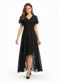 CAROLINA | VESTIDO MIDI CON CUELLO EN V