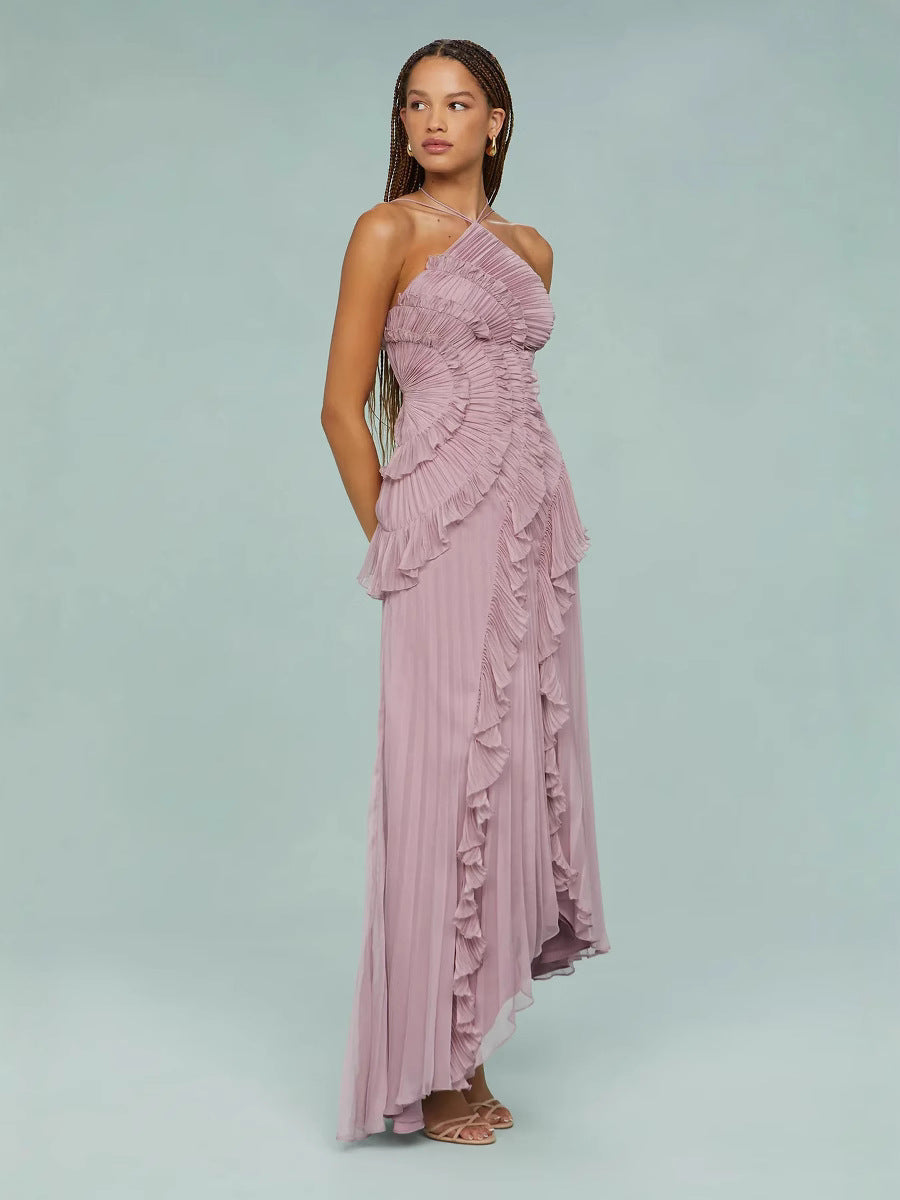 LIDIA | Vestido con volantes en espiral