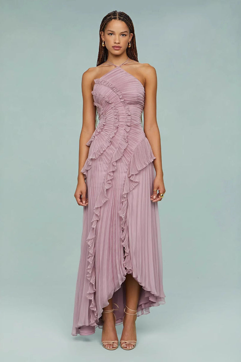 LIDIA | Vestido con volantes en espiral