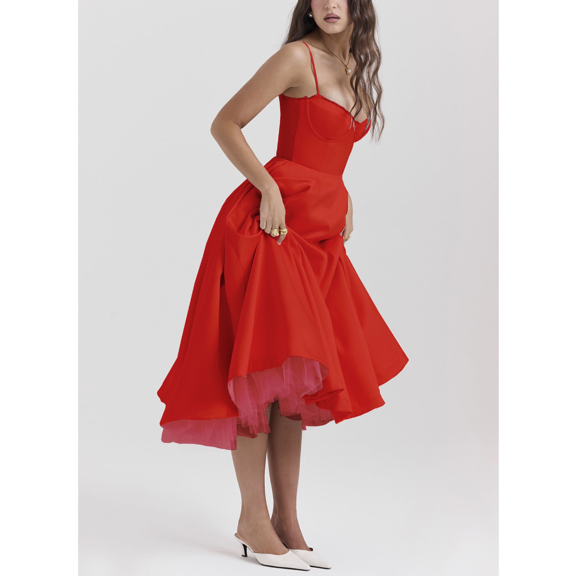 JULIA | Vestido midi romántico de verano