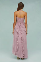 LIDIA | Vestido con volantes en espiral