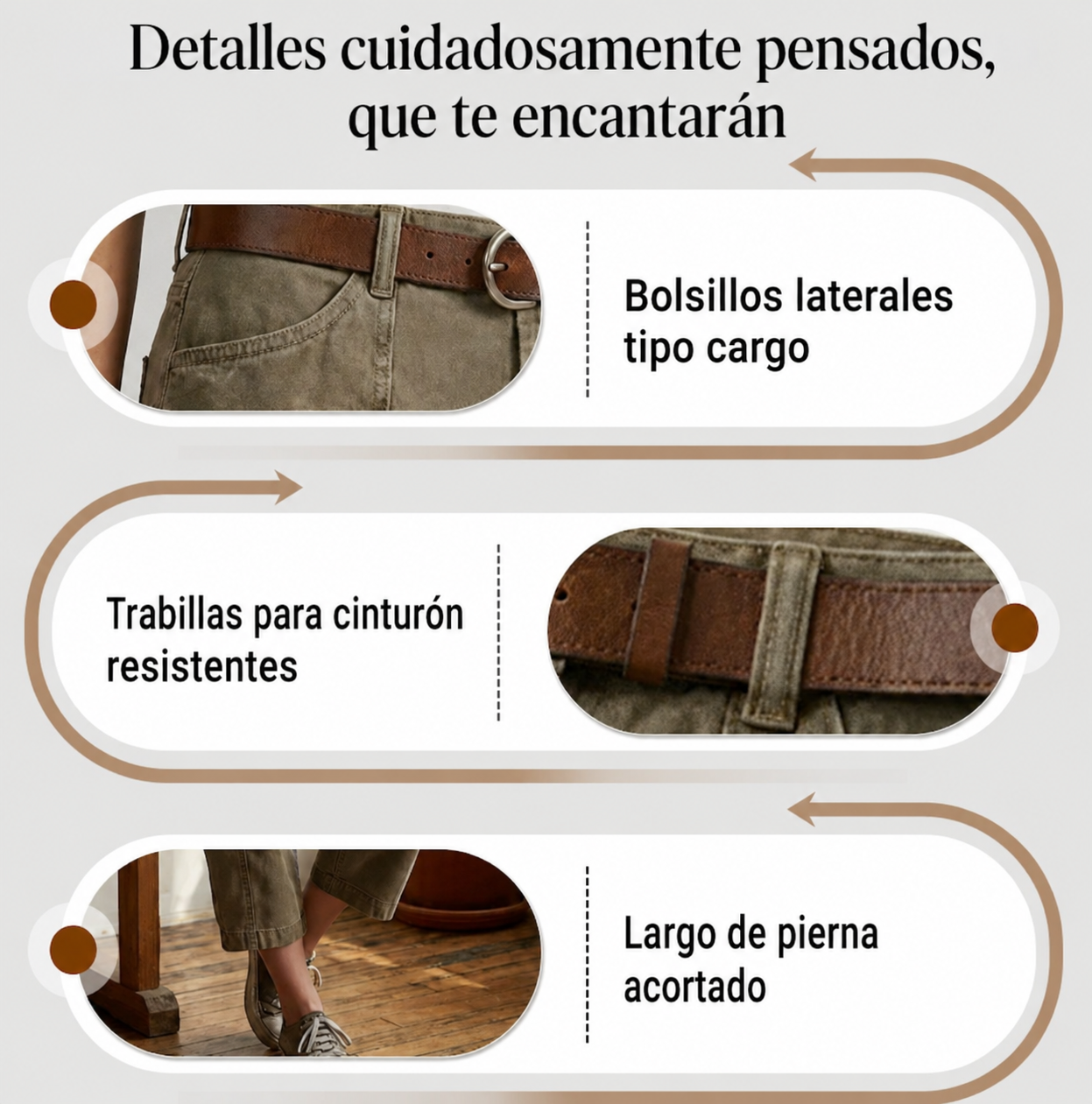 −50% por tiempo limitado⏰👖 | Pantalones capri cargo casuales para mujer: pantalones cómodos de 3/4 de largo con muchos bolsillos, perfectos para el día a día, viajes y verano ☀️
