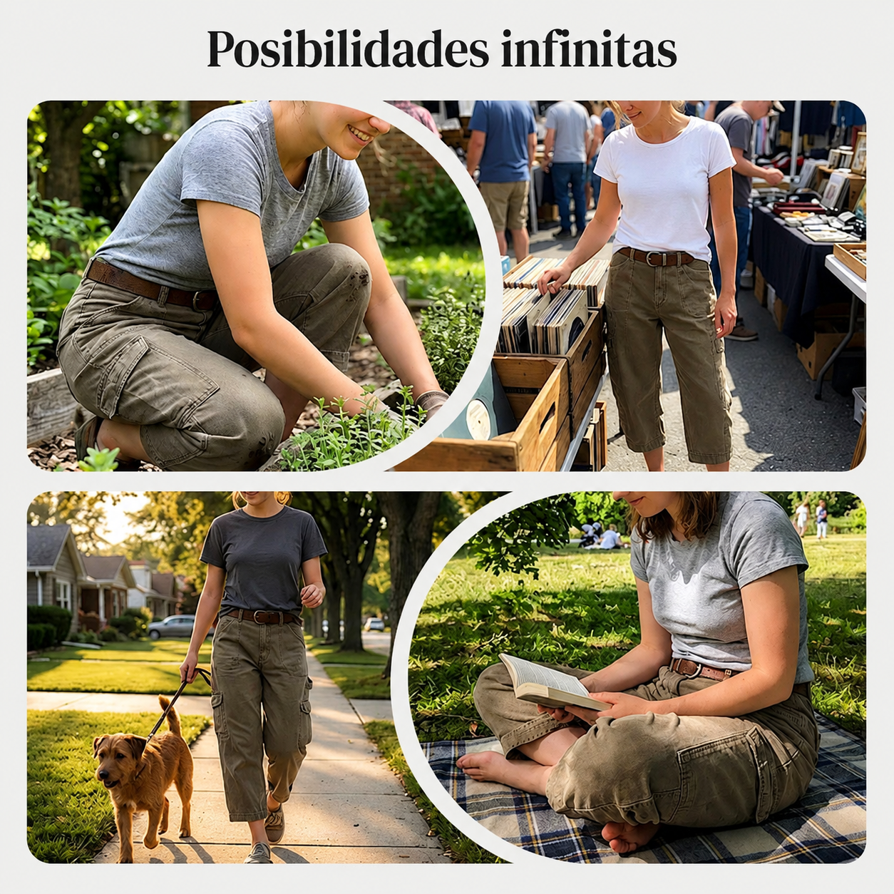 −50% por tiempo limitado⏰👖 | Pantalones capri cargo casuales para mujer: pantalones cómodos de 3/4 de largo con muchos bolsillos, perfectos para el día a día, viajes y verano ☀️