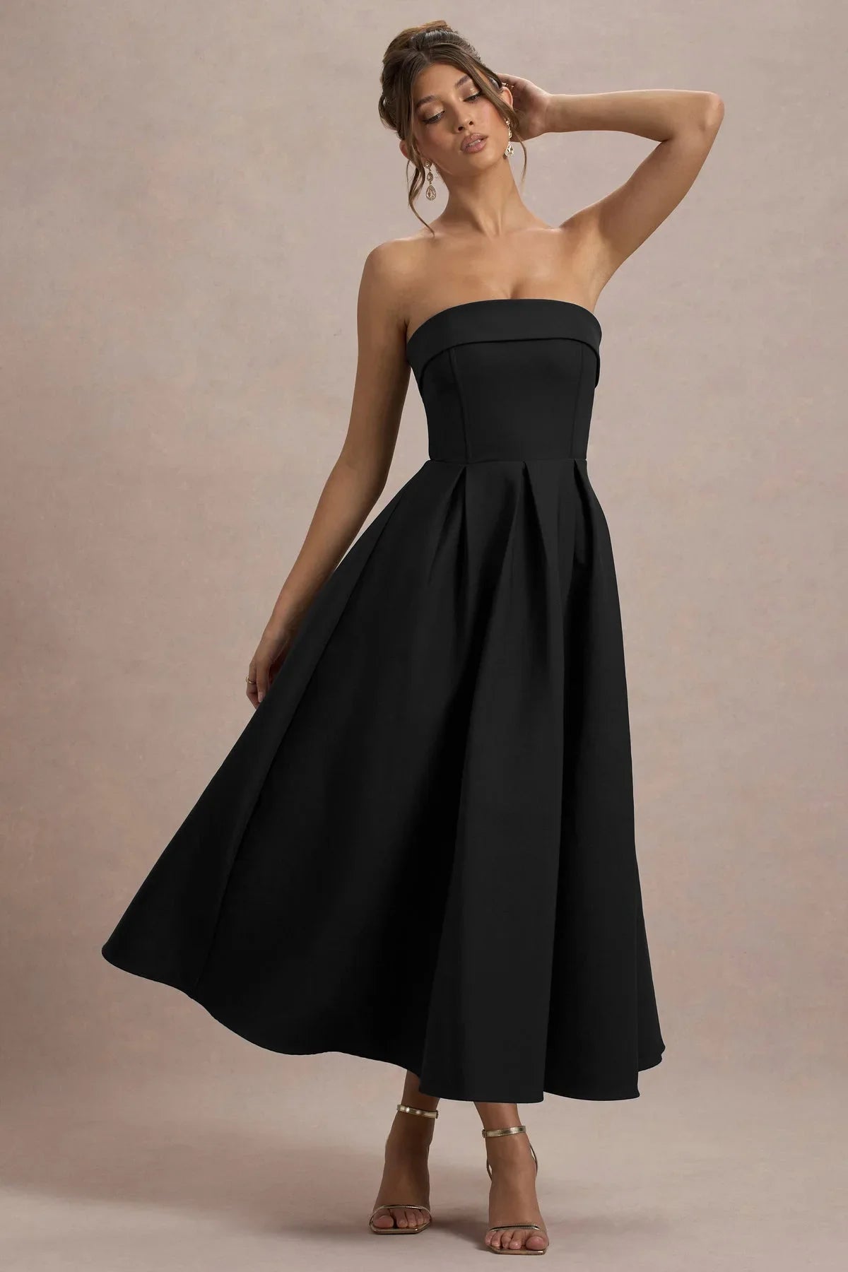 ALICIA | Vestido midi con escote