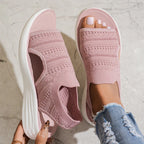 SANDALIAS CON PLATAFORMA DE PUNTO TRANSPIRABLE PARA MUJER