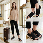 SANDALIAS CON PLATAFORMA DE PUNTO TRANSPIRABLE PARA MUJER